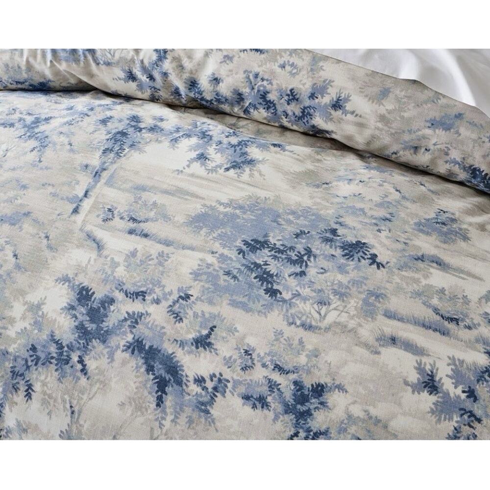Pottery Barn King Duvet Jardin Toile Blue 2 Euro Shams 1 King Pillowcase - Picture 4 of 7